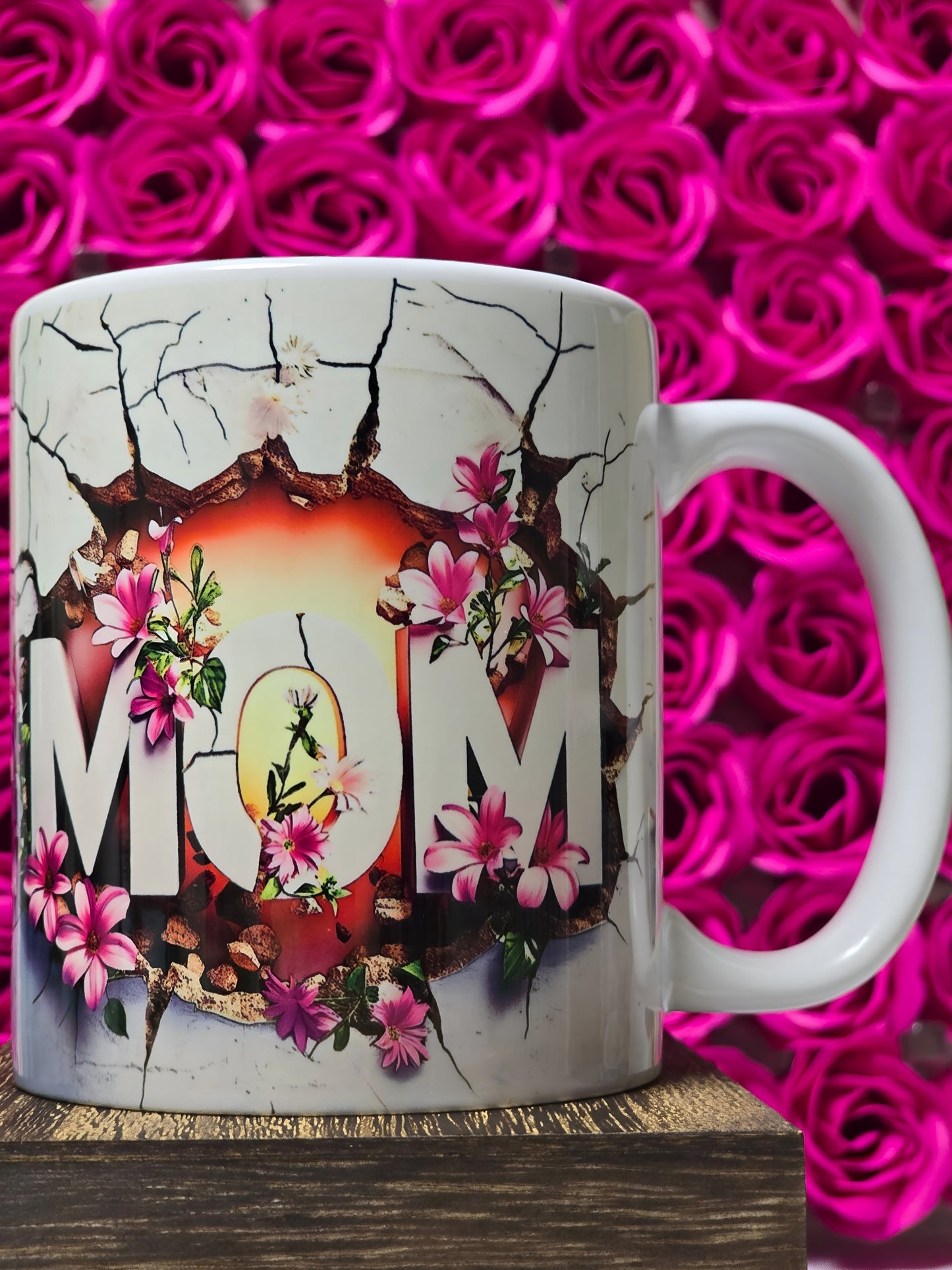 Mom 3D Floral Mug-Stunning Mother's Gift