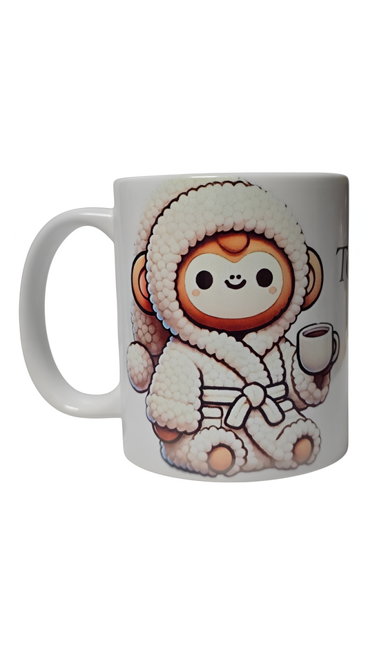 Cozy Monkey Coffee Mug by Andreality