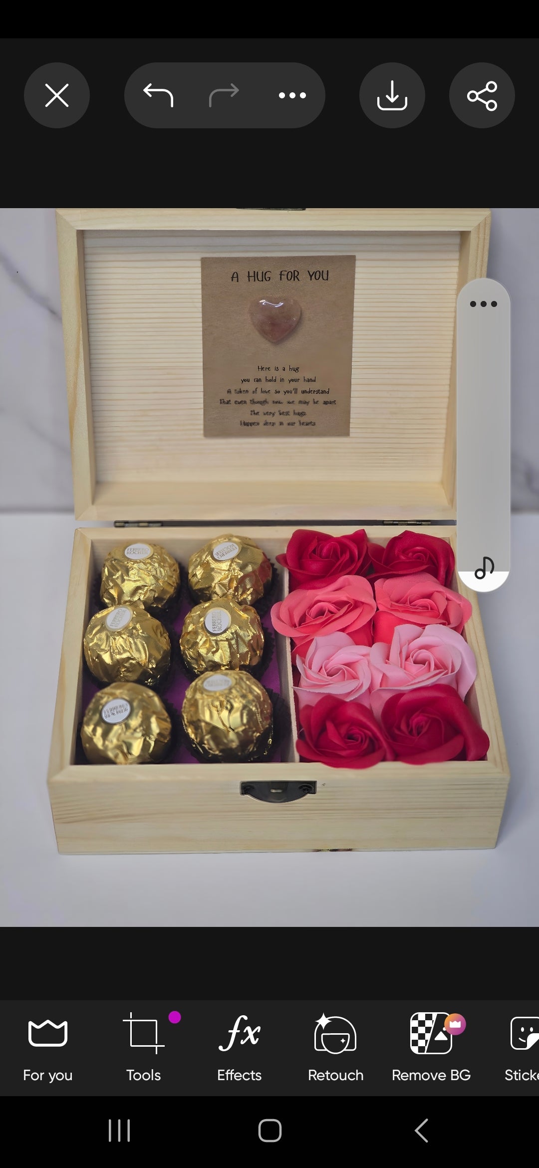 Valentine's Chocolate Box & Soap Rose Box